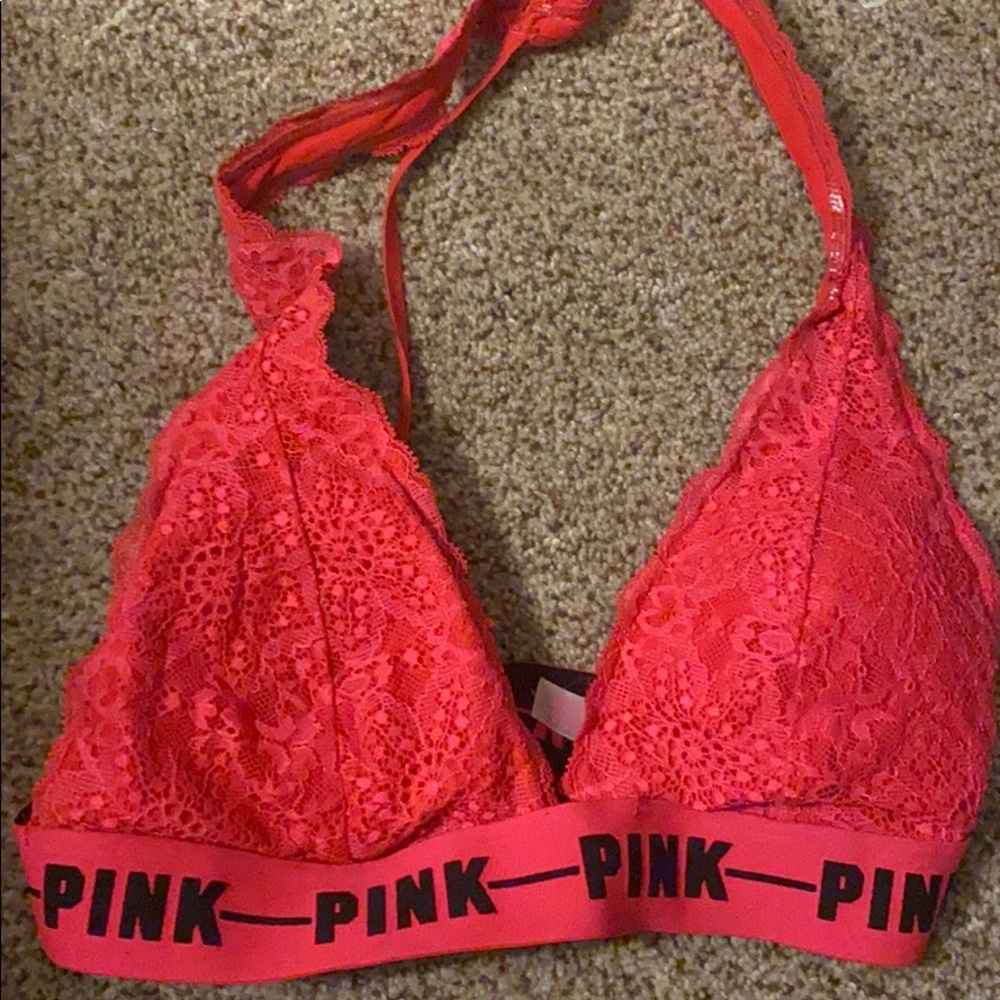 Red lace brallete from Victoria secret PINK